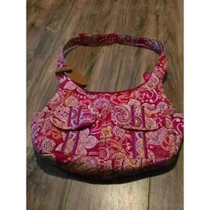 Vera‎ Bradley Rasberry Fizz Cargo Sling Shoulder Bag